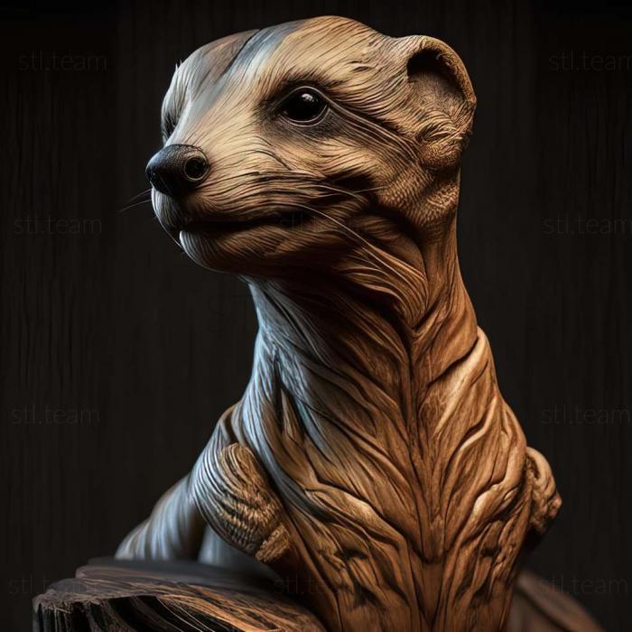 3D модель Mustelus mosis (STL)